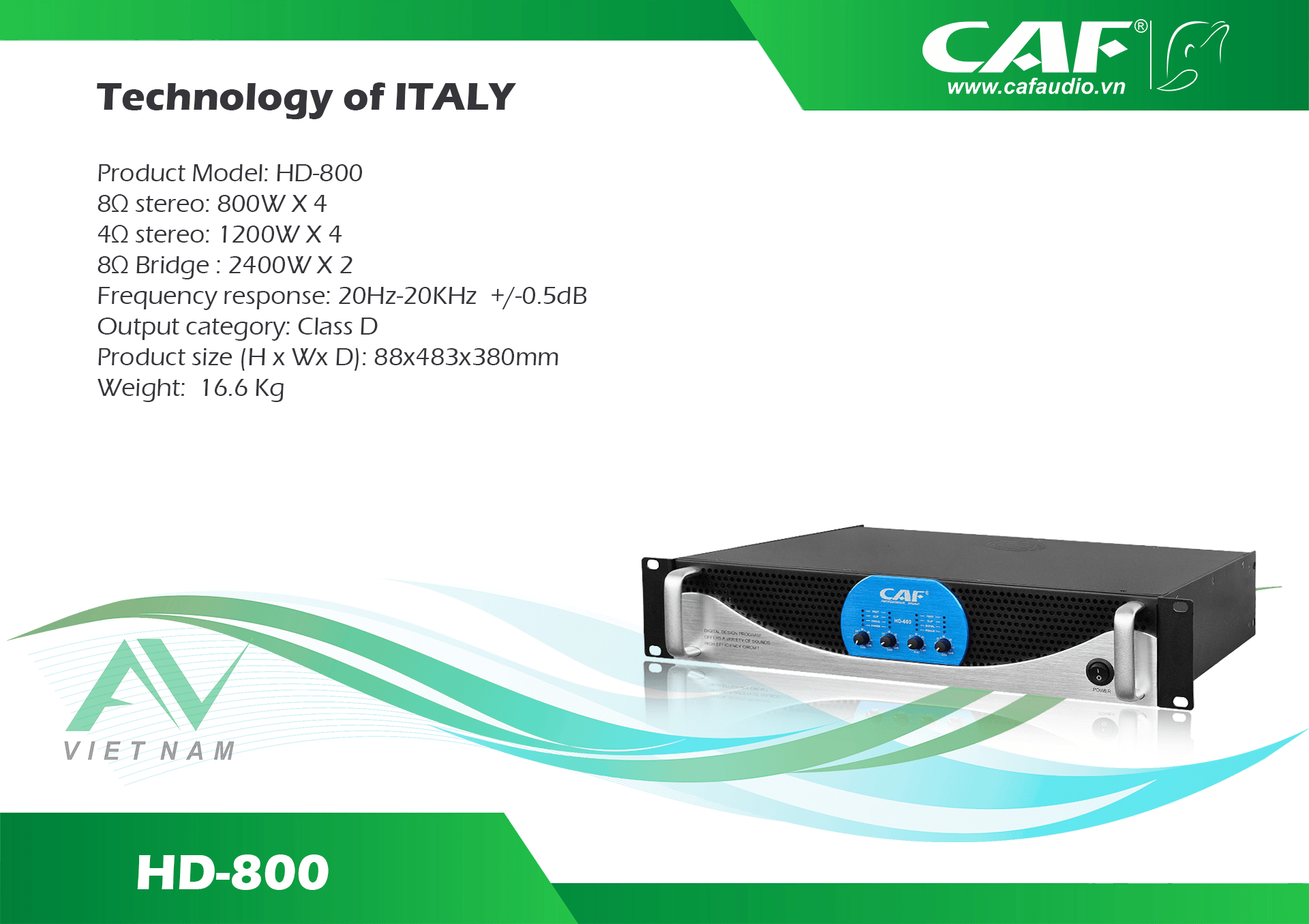 Cục đẩy CAF HD800